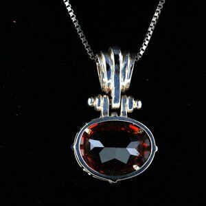 Sterling Silver 925 Smoky Quartz Pendant